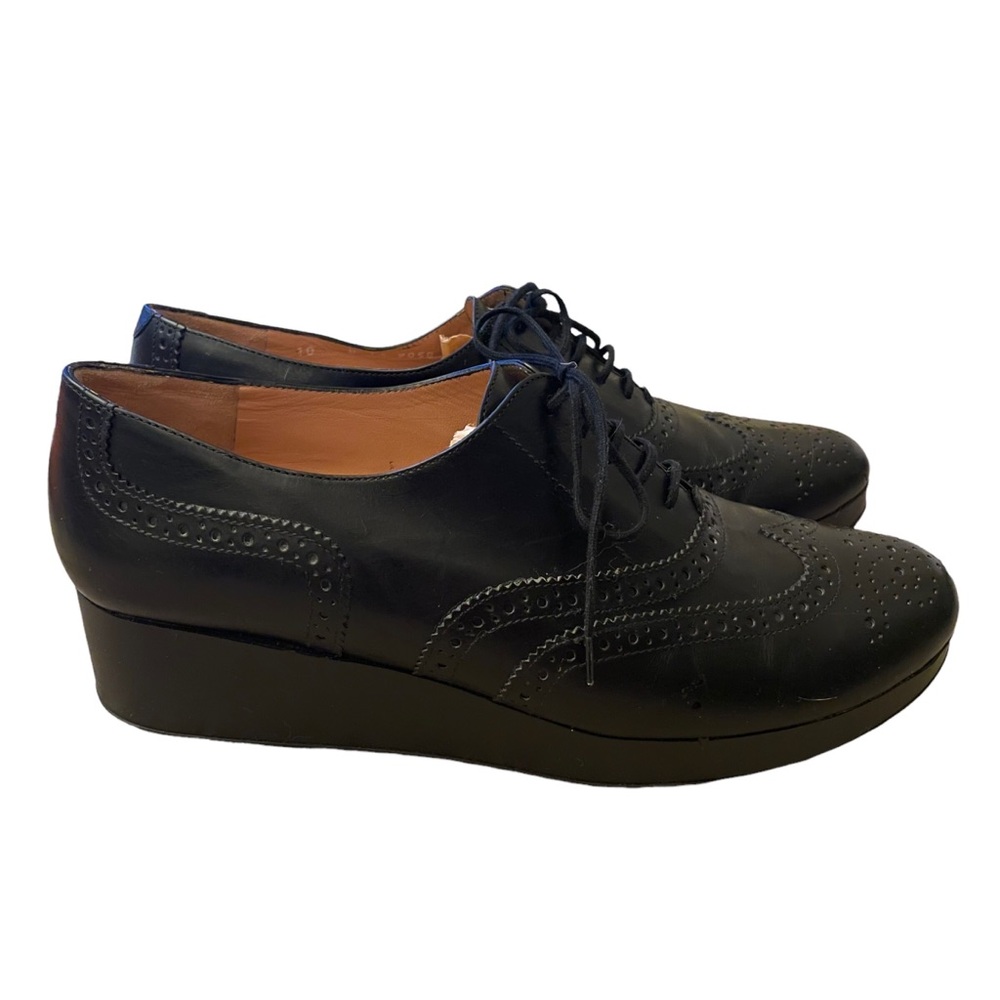 Robert Clergerie Demile Platform Patent Oxford Lace Up Loafers - Picture 3 of 13